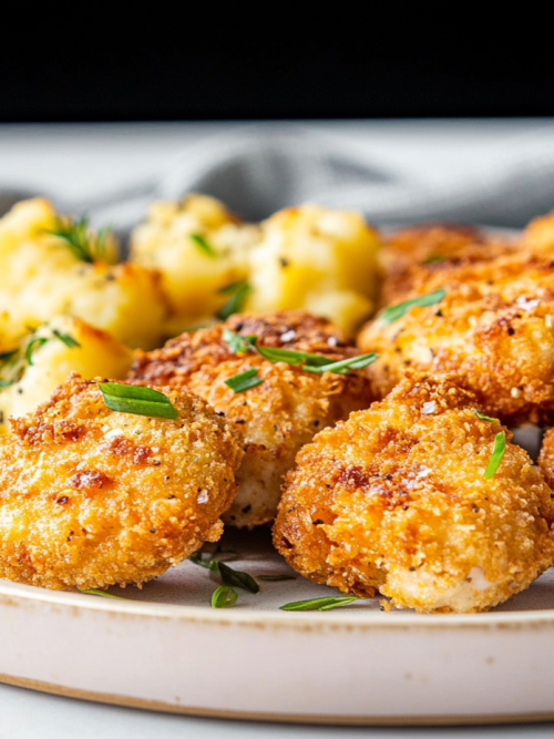 Σπιτικές κοτομπουκιές με smashed potatoes