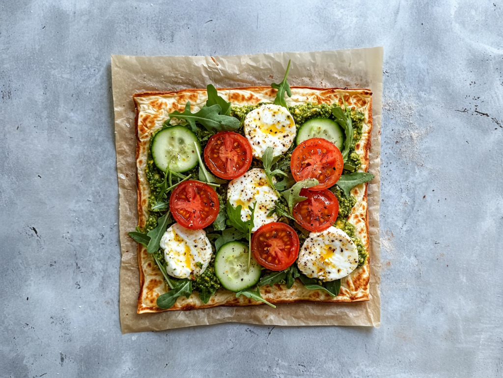 high protein flatbread
