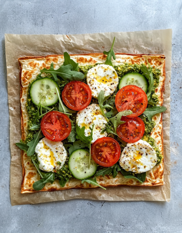 high protein flatbread
