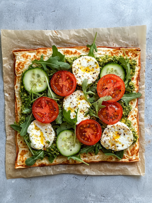 high protein flatbread