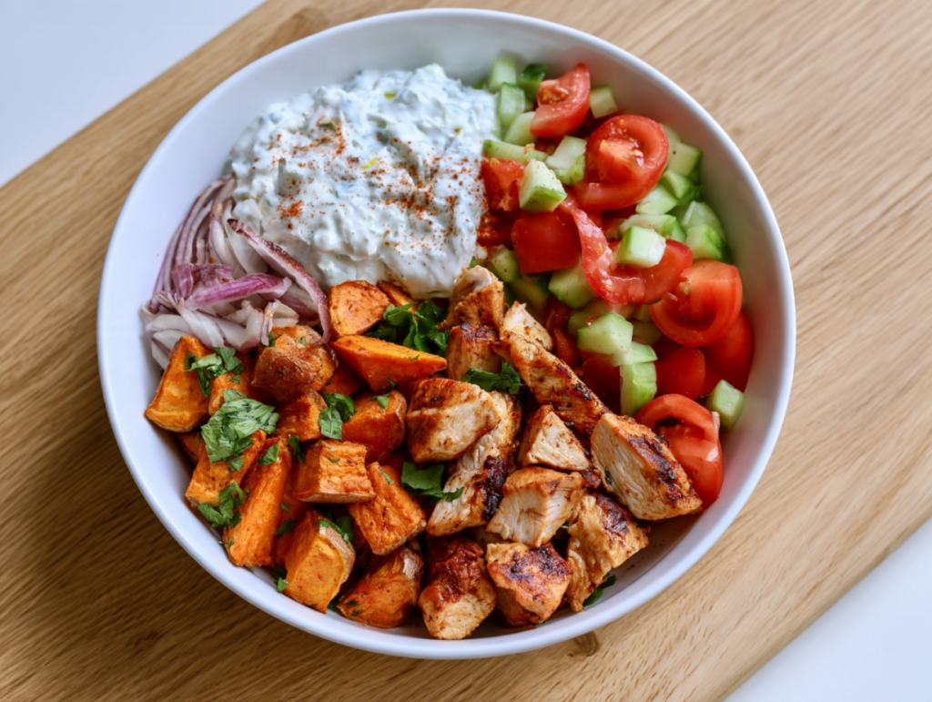 chicken gyros bowl