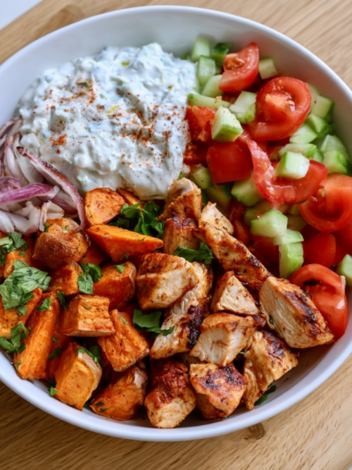 chicken gyros bowl